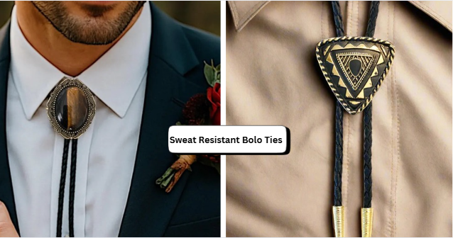 sweat resistant bolo ties