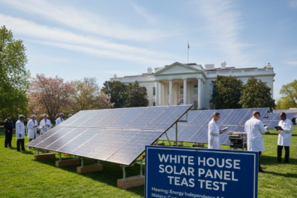 white house solar panels teas test