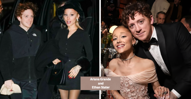 Ariana Grande and Ethan Slater