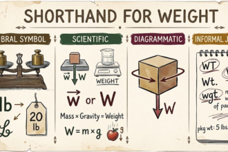 how to shorthand weight