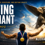The Flying Elephant Memoirs of an Olympic Champion Kindle Edition by Alexander Savin book cover concept