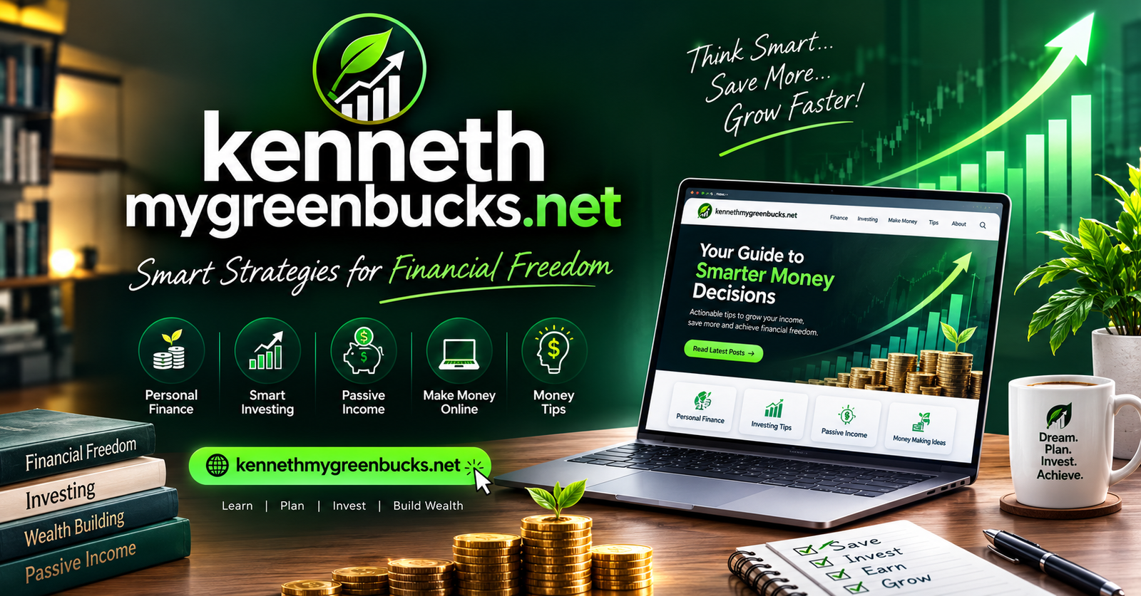 Kenneth MyGreenBucks .net review displaying earning tasks and payout options.