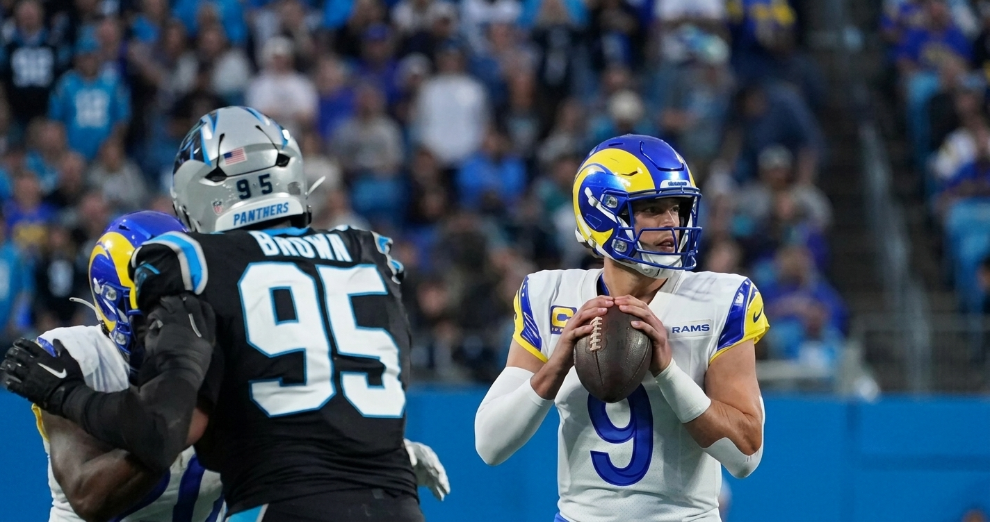 Los Angeles Rams vs Carolina Panthers match player stats box score comparison