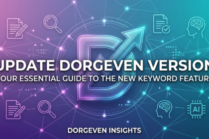 Dorgenven software version update interface with progress indicator.