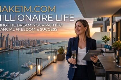 Make1M.com millionaire life guide showing wealth-building mindset and financial freedom lifestyle