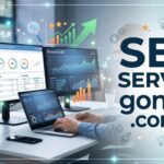 Diagram showing SEO service gonzay .com au strategy pillars including technical and local SEO.