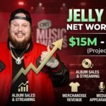Jelly Roll performing on stage in 2026, representing his growing net worth and music career success.